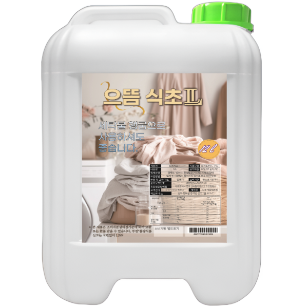 으뜸컴퍼니 으뜸 식초II, 세탁용, 12L, 1개
