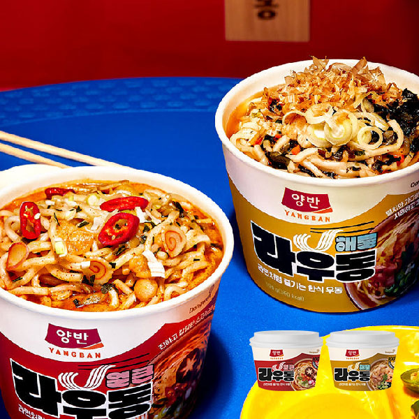 동원 양반 라우동, 194g, 얼큰 4개 + 해물 4개, 1세트