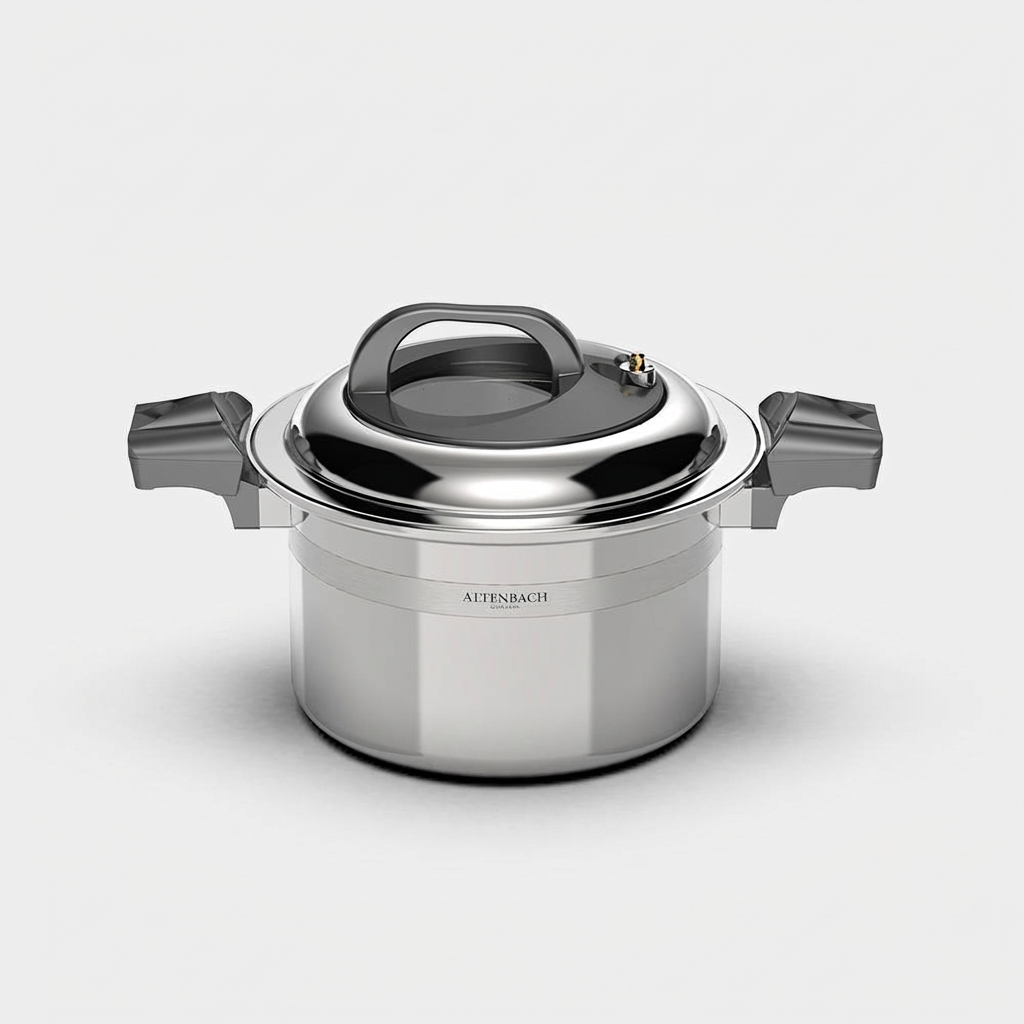알텐바흐 시그니처 엑스쿠첸 멀티쿡 통5중 저압냄비, 은색, 7L, 1세트