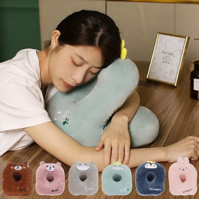 캐릭터 낮잠 쿠션, 켓그레이, 1개
