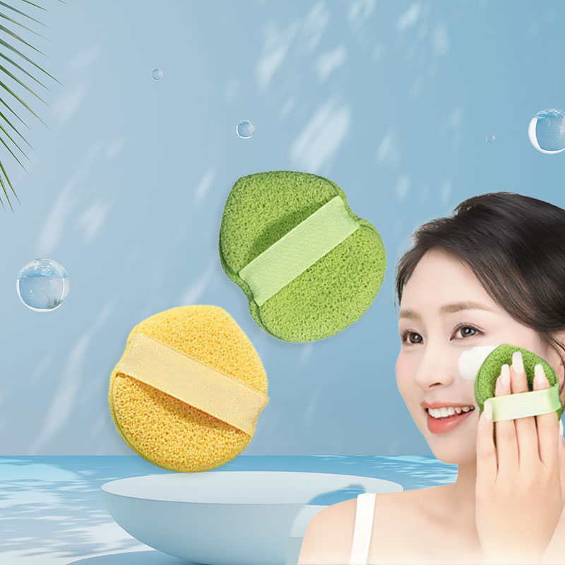 아기피부의 완성 딥클렌징 스펀지퍼프, 옐로우, 그린, 6개