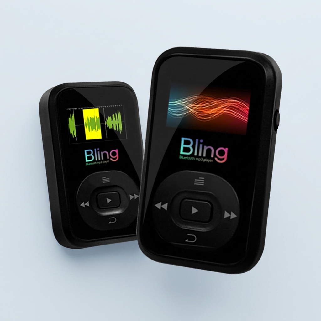 엠피지오 블링 초소형 블루투스 MP3, BLING, 블랙, 1개