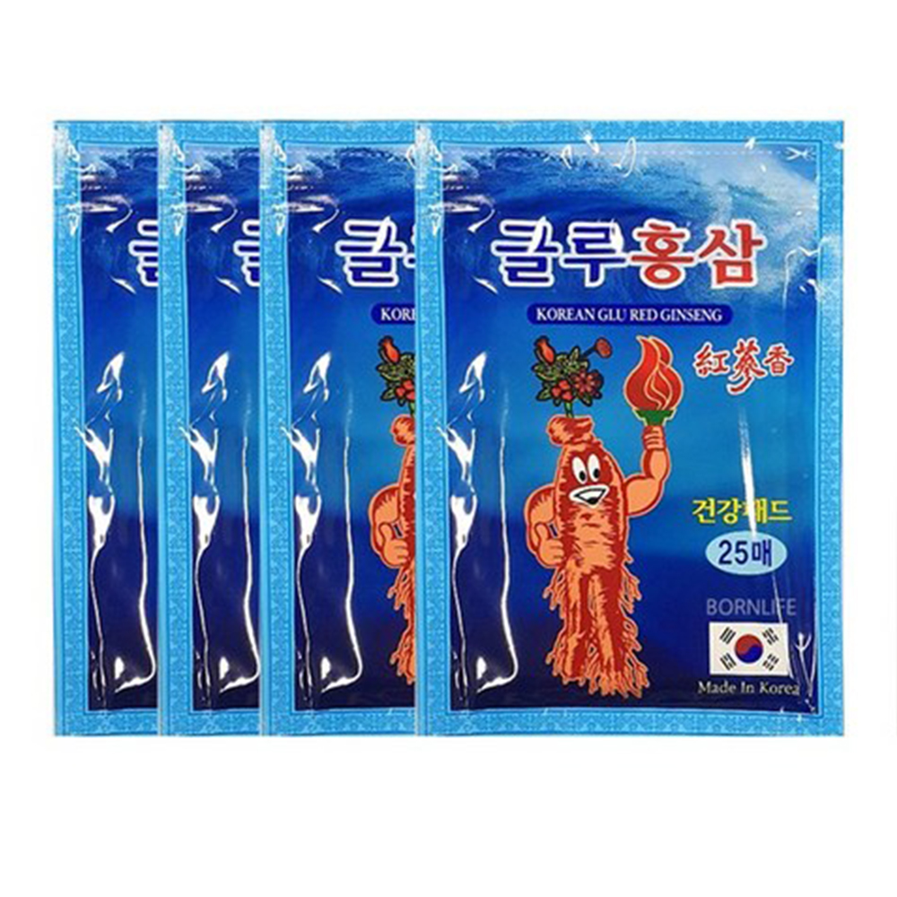 글루홍삼 건강패드, 25매, 4팩, 1개