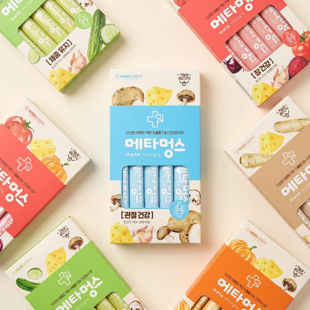 메타멍스 강아지 기능성 영양 습식 츄르스틱, 15g, 5p, 5개