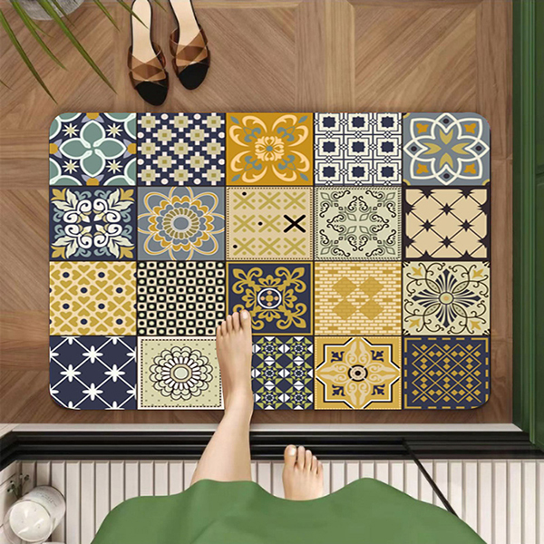 북유럽 심플 타일 발매트, 옐로우, 60x40cm, 2개 가격 추이 북유럽 심플 타일 발매트, 옐로우, 60x40cm, 2개 - 최저가 15,900원