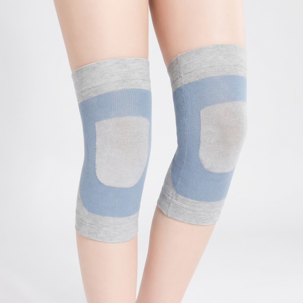 앙멧 얇은 스판 무릎 보호대, 블루, XL, 1세트