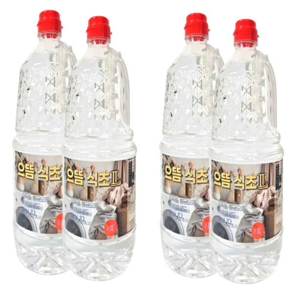 으뜸 식초II, 세탁용, 1.8L, 4개