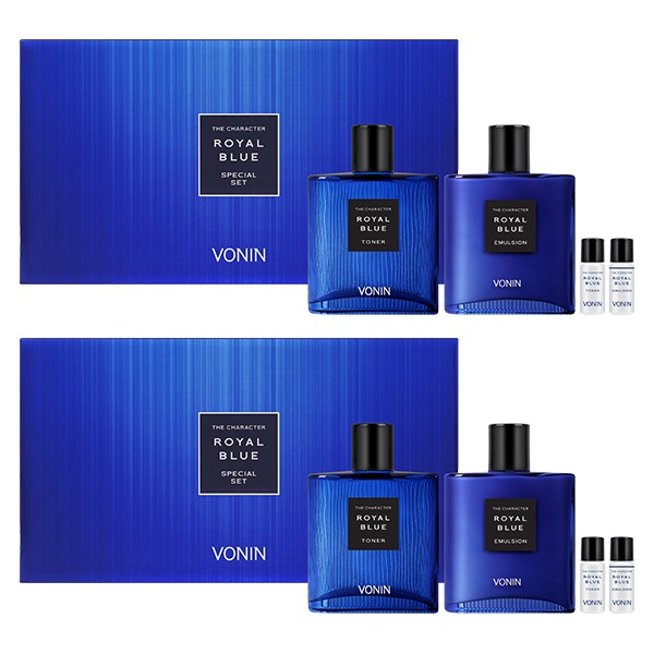 (주) 엘지생활건강 보닌 더 캐릭터 로열블루 2종 기획, 스킨 140ml + 5ml + 에멀전 140ml + 5ml, 2세트