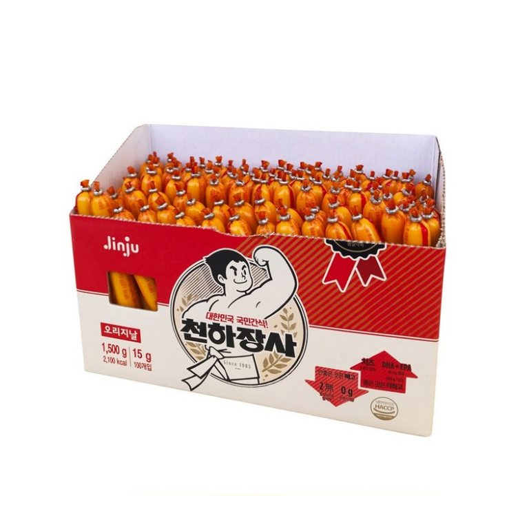 진주 천하장사 소시지, 15g, 100개입, 1개 가격 추이 진주 천하장사 소시지, 15g, 100개입, 1개 - 최저가 18,900원