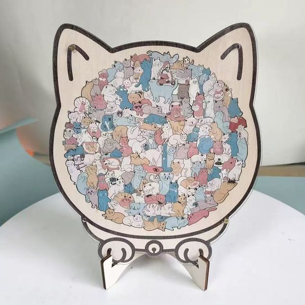 리빙러빙 고양이 직소퍼즐, 로맨틱 파스텔, 1개