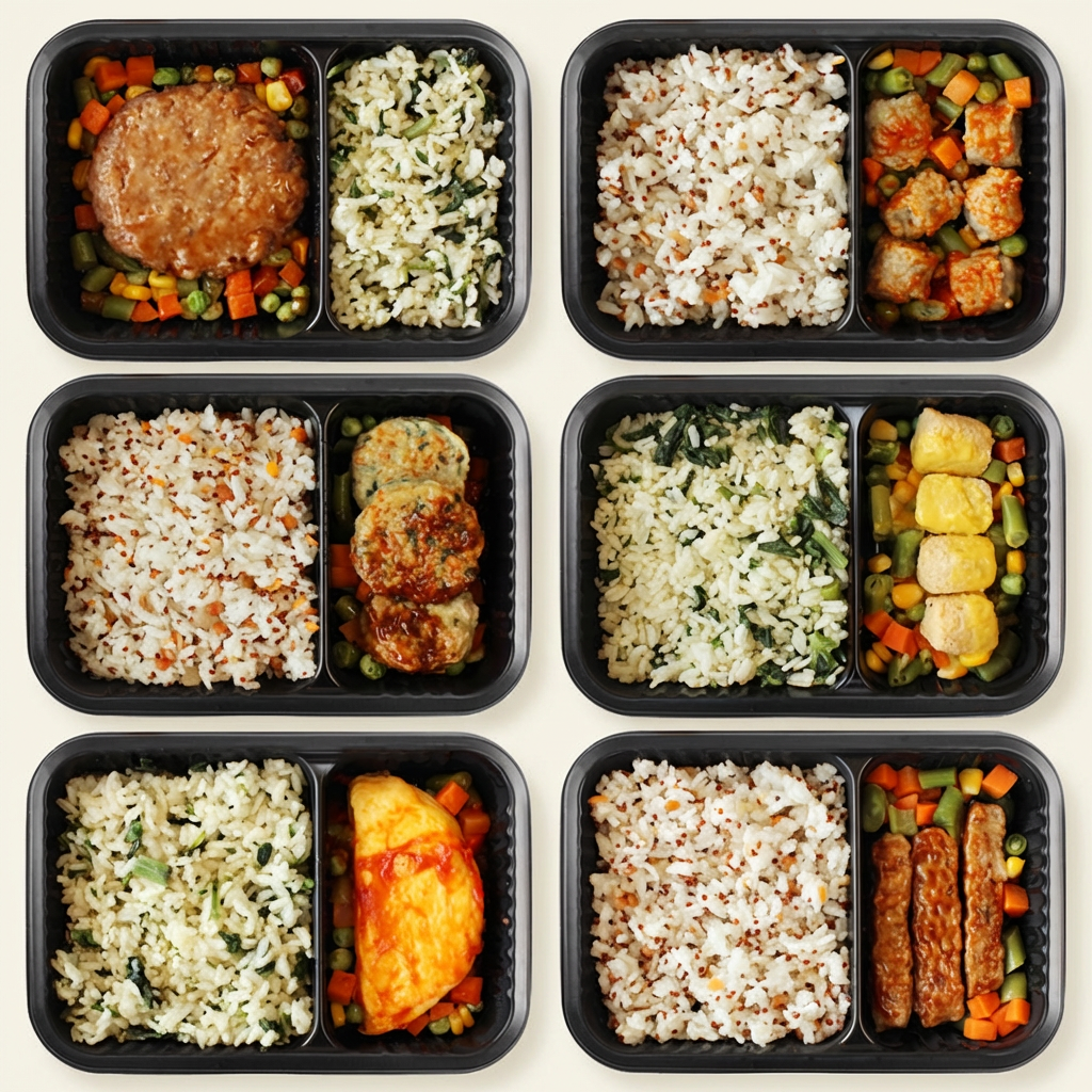 리빙케이 점심 시즌2 영양밥 도시락, 235g, 6종, 6팩
