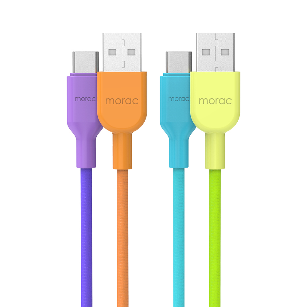 모락 그라데이션 USB C타입 고속 충전 케이블, 1.5m, 2개입, 1박스