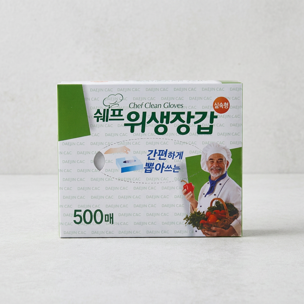 쉐프 위생장갑 실속형, 500매, 1개