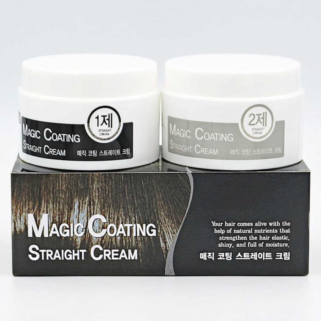 매직 코팅 스트레이트 크림, 1제 100g + 2제 100g, 1세트