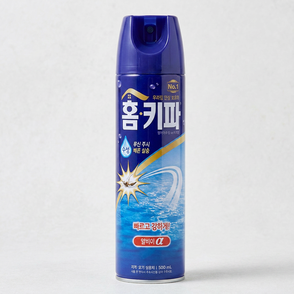 홈키파 엘비이 수성 알파 뉴 에어로졸, 500ml, 5개