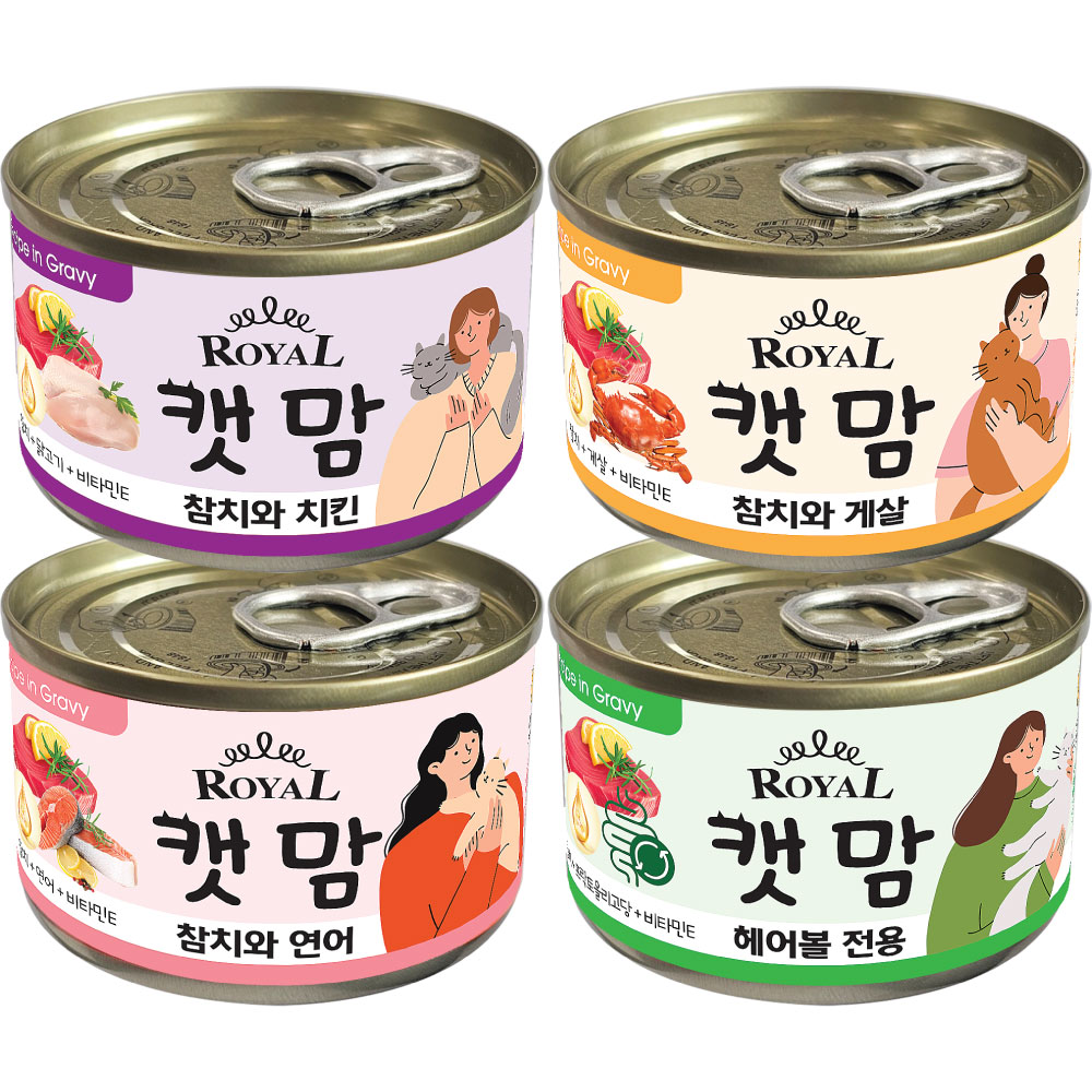 (주) 네오콤 로얄 캣맘, 콤보, 160g, 24개