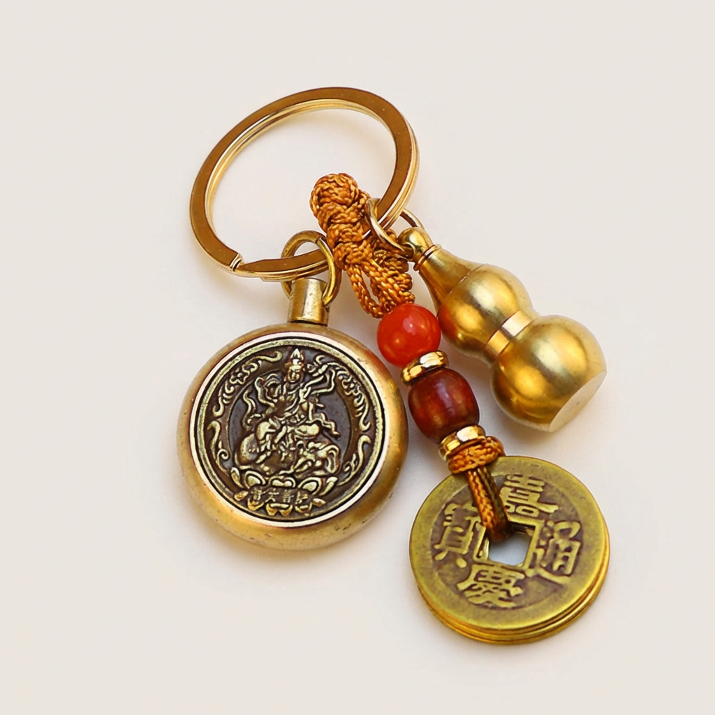운수대통 재물복 키링, 돼지띠, 2.5cm, 1개