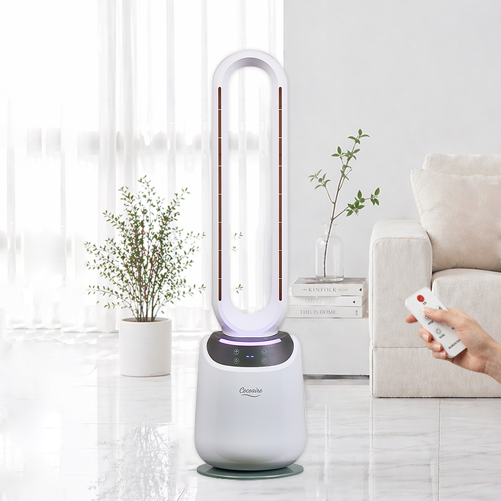 주식회사 지엔컴퍼니 코코에르 LED 날개 없는 선풍기, HNZ-T426FR