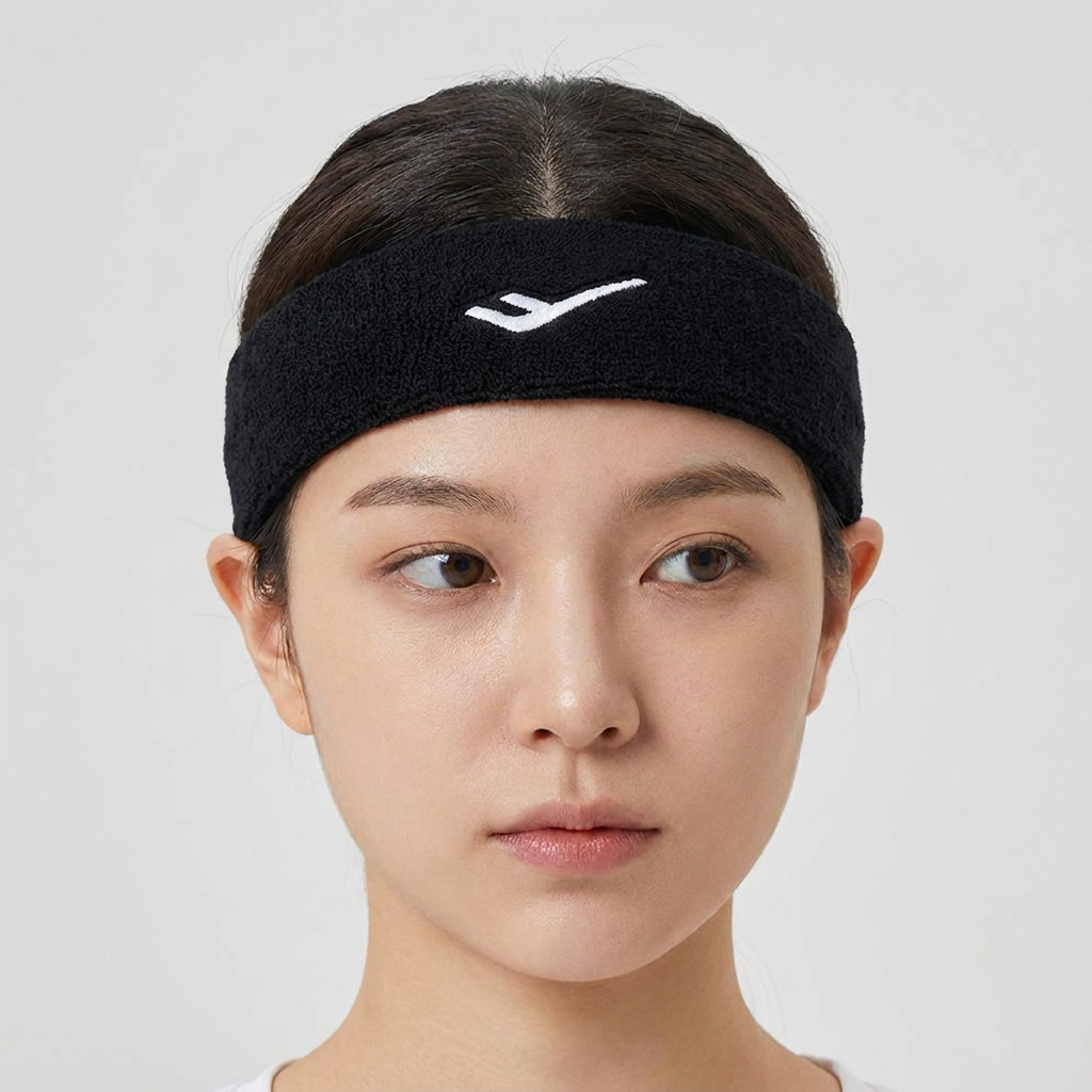 프로스펙스 헤드밴드, 화이트+블랙, 2개, FREE