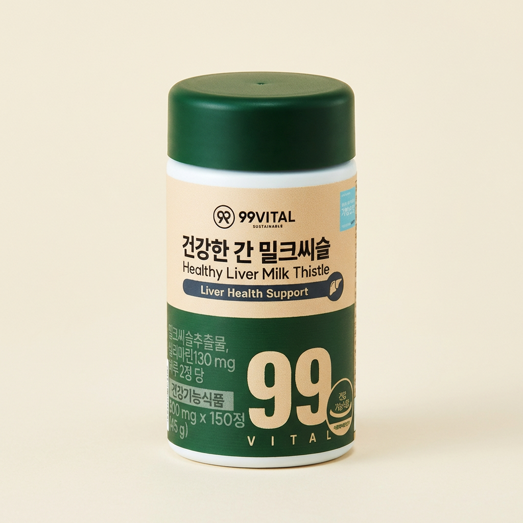 99VITAL 건강한 간 밀크씨슬, 150정, 1통