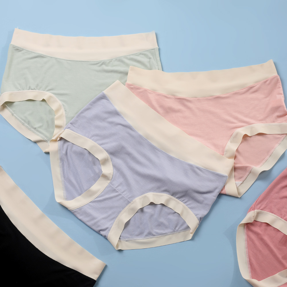 알뜰공식 심리스 투톤 모달 팬티 6종, 색상혼합, M, 1세트