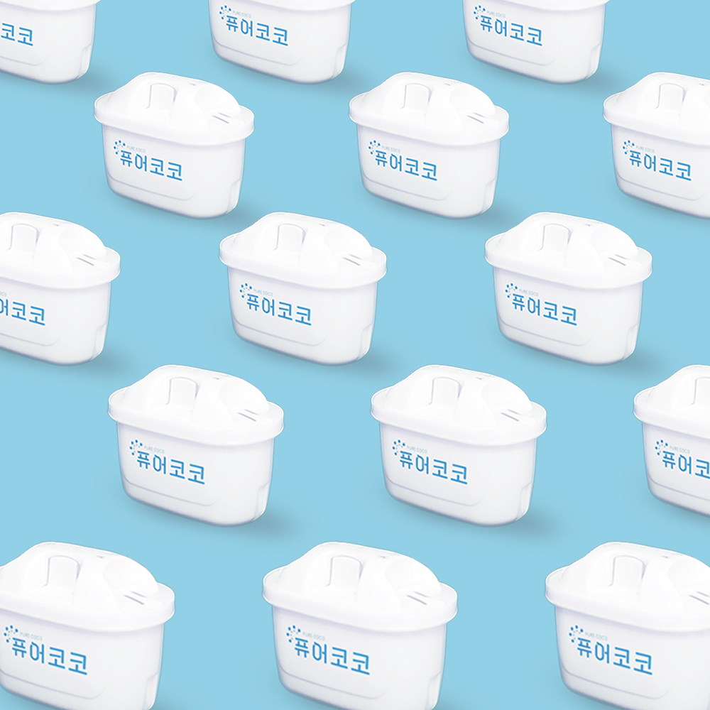 퓨어코코 정수기 필터, 브리타 막스트라 호환, 호환용, 6개입