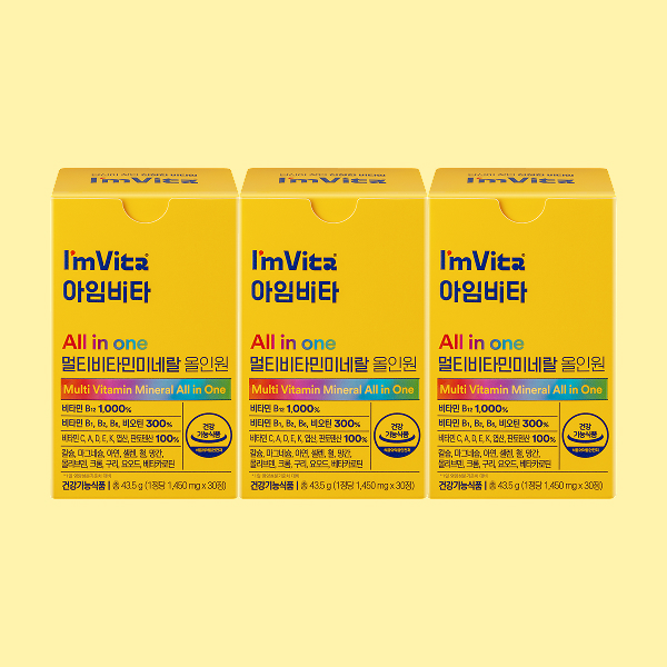 종근당건강 아임비타 멀티비타민 미네랄 올인원, 1500mg, 30정, 3박스 가격 추이 종근당건강 아임비타 멀티비타민 미네랄 올인원, 1500mg, 30정, 3박스 - 최저가 18,810원
