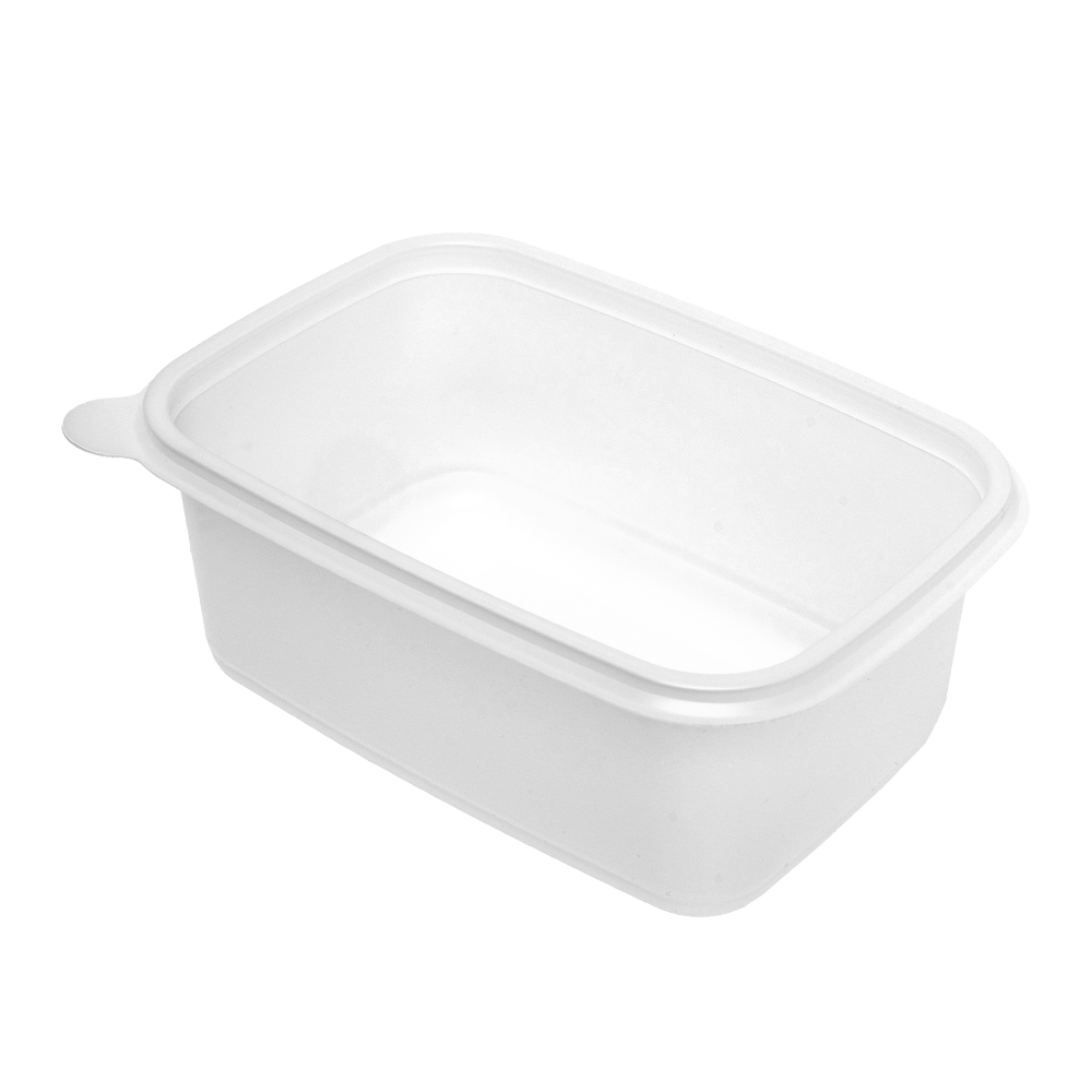 일용상회 사각 죽용기 세트 특대 JH 1913, 반투명, 1250ml, 250세트