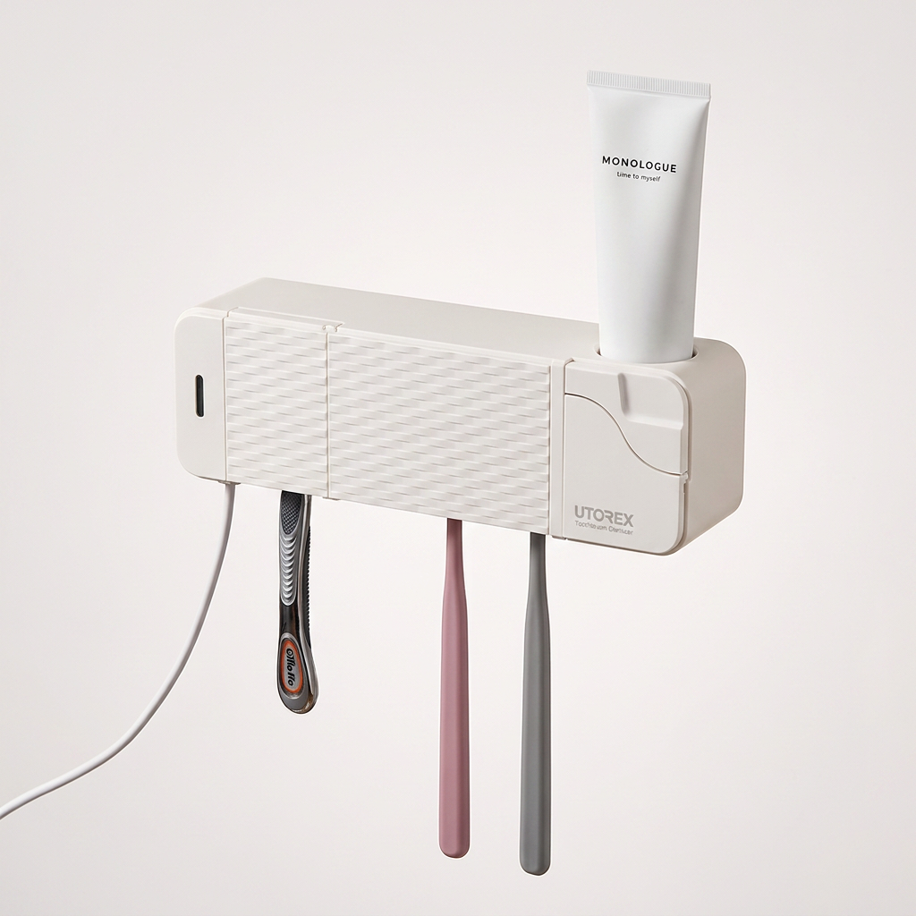 유토렉스 클린케어 칫솔건조살균기 UTC-5500, 화이트, 1개