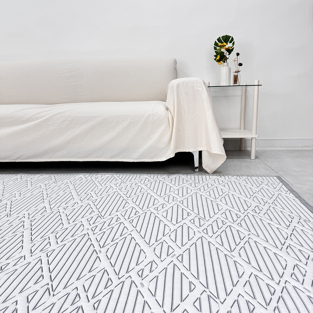 더프니 듀라론 프리즈 냉감카페트, 205X250cm, 눈꽃, 1개