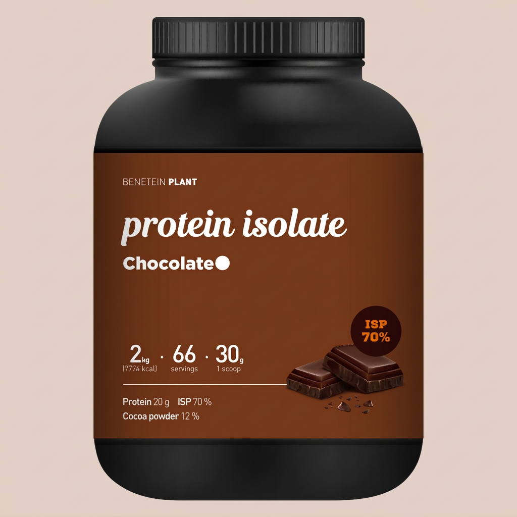 베네틴 플랜트 프로틴 쉐이크 아이솔레이트 초코맛, 2kg, 1개
