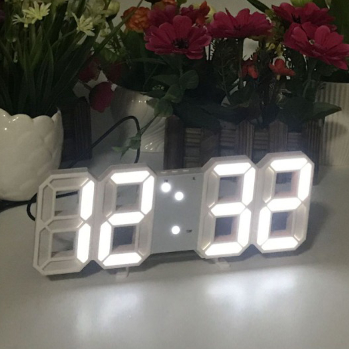 3D 디지털 LED 시계, 화이트, 1개 가격 추이 3D 디지털 LED 시계, 화이트, 1개 - 최저가 8,870원