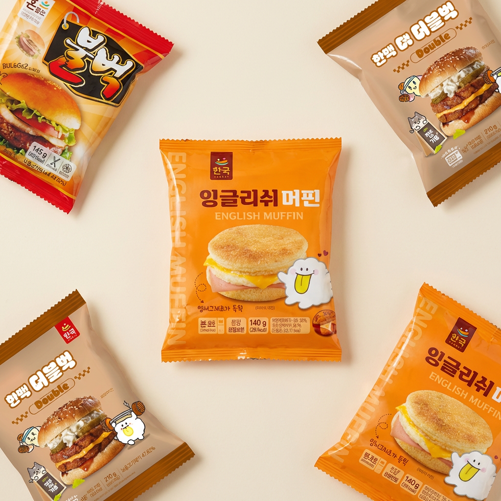 한맥, 잉글리쉬 머핀 140g 4개 + 불벅 145g 4개 + 더블벅 210g 2개