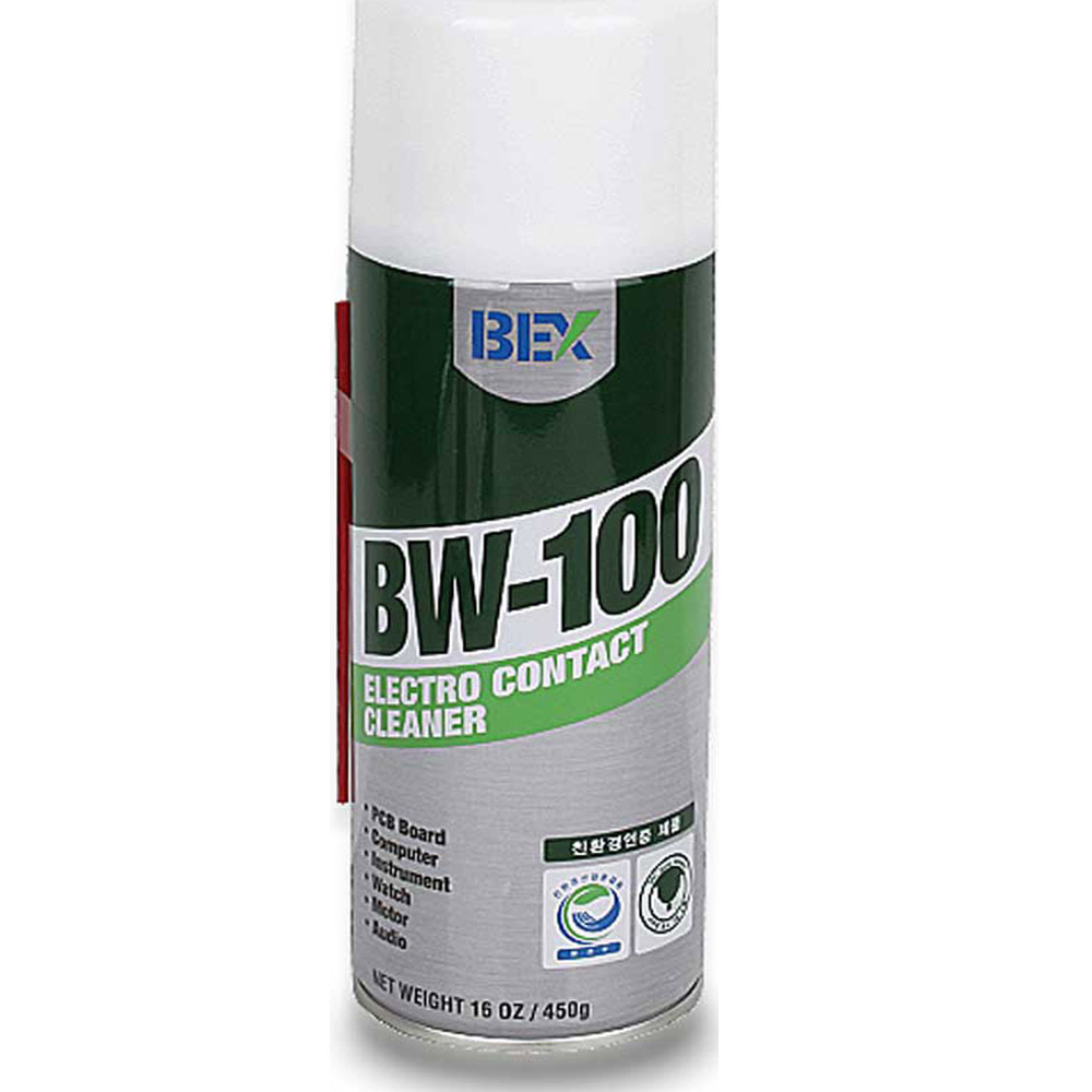 BEX 벡스 BW-100 450g 전지 전자 접점부활재 가전제품 PC 세척 크리너, 1개