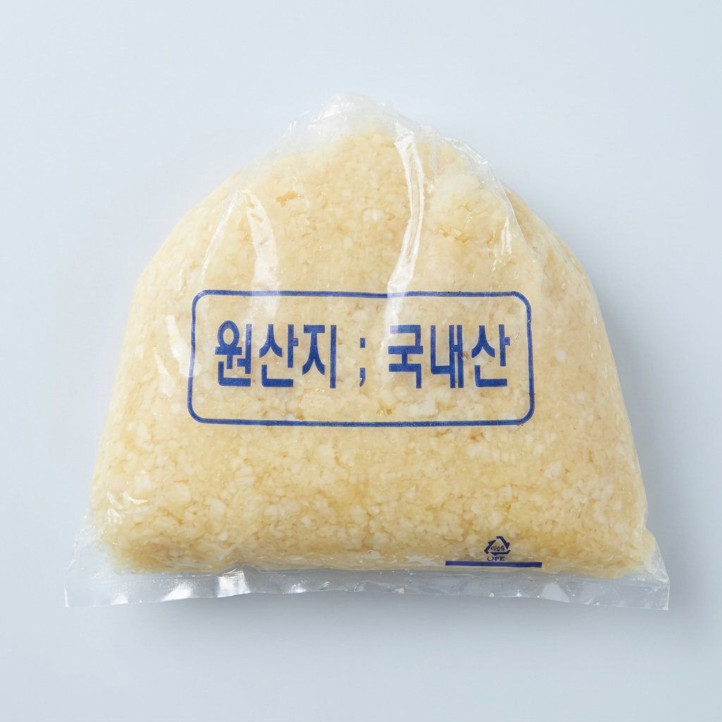 국내산 다진마늘, 당일제조, 당일발송, 1kg, 1개
