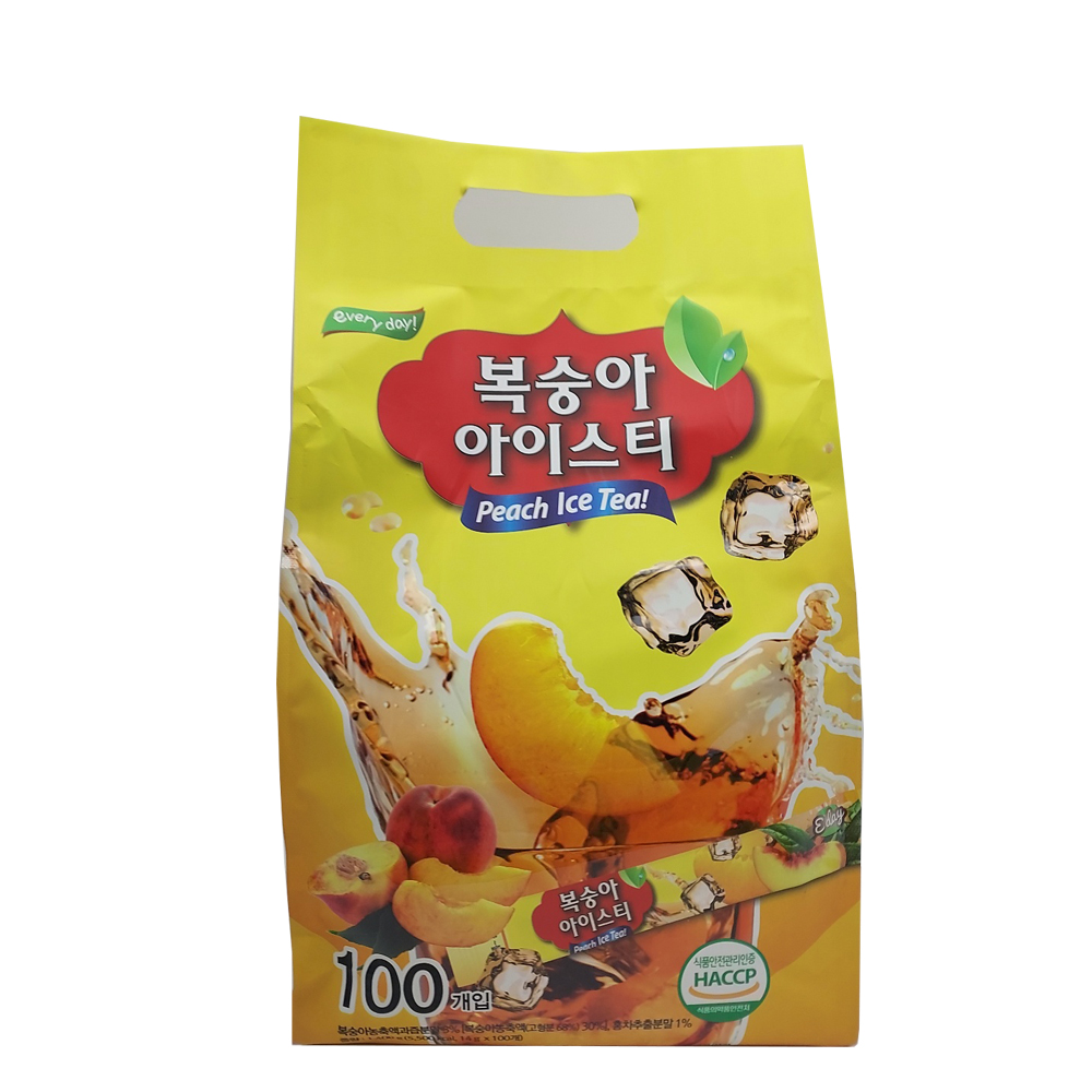 지혜쇼핑 이레 복숭아 아이스티, 14g, 100개