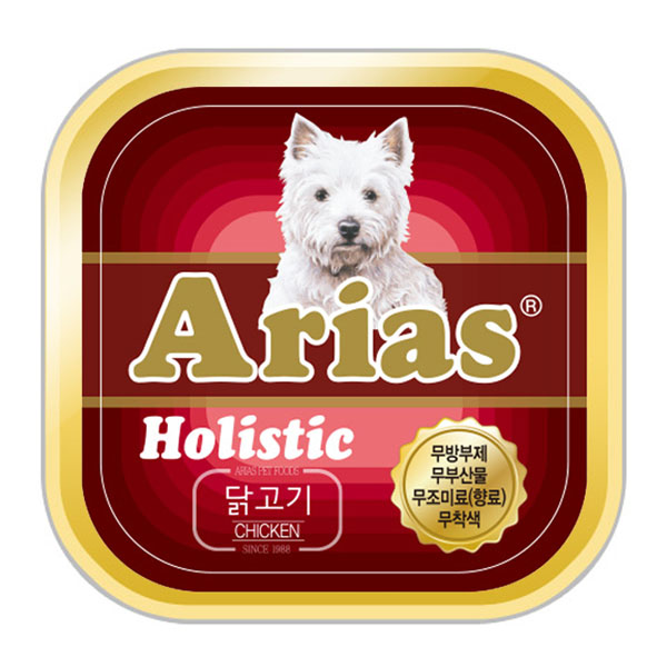 아리아스 홀리스틱 애견 캔, 100g, 32개, 4종혼합