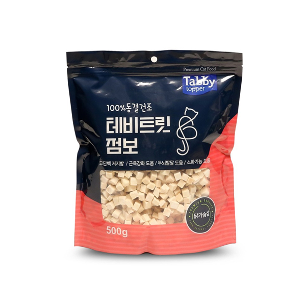 다올 고양이 간식 테비 동결건조 점보 트릿, 500g, 1P