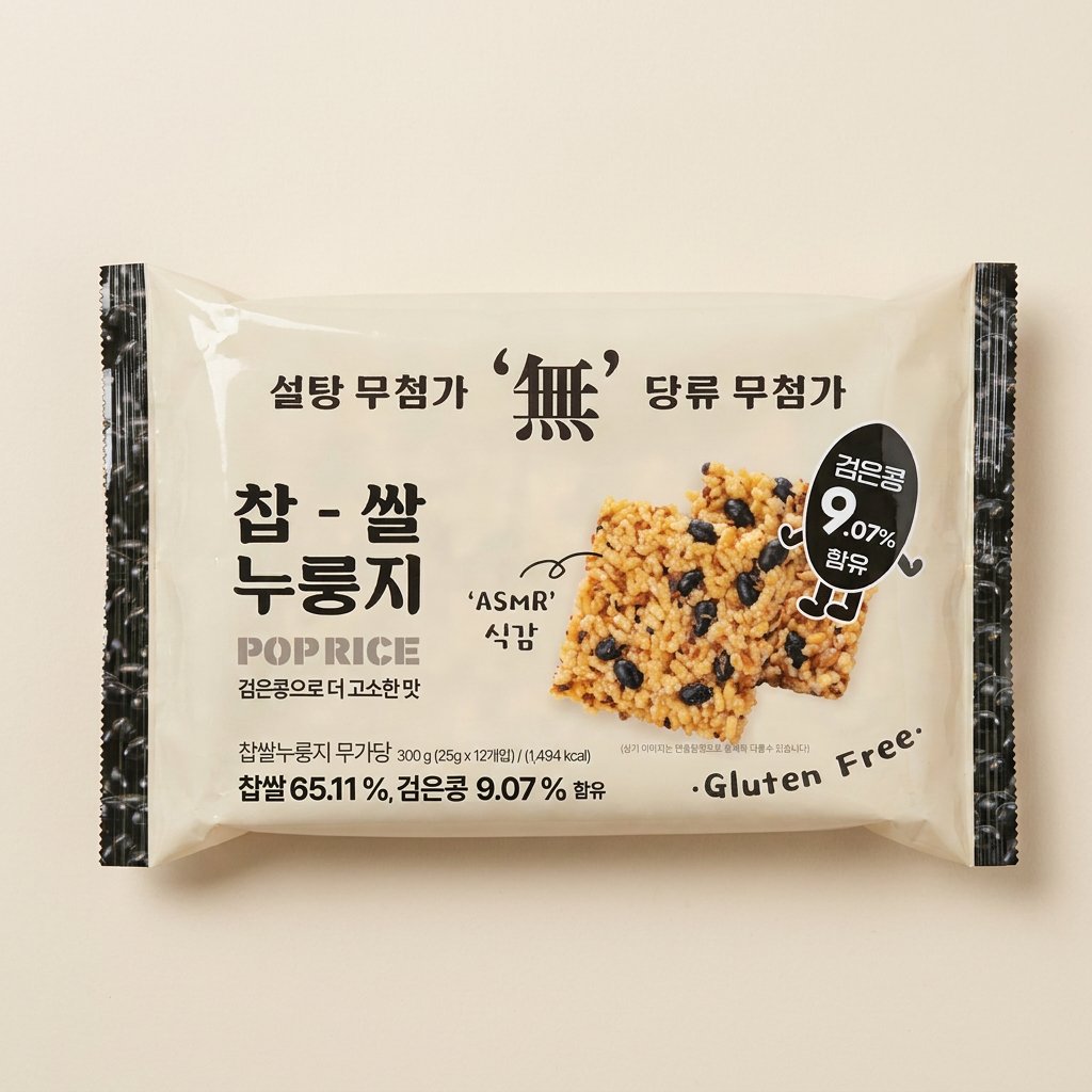 찹쌀누룽지 무가당, 300g, 5개