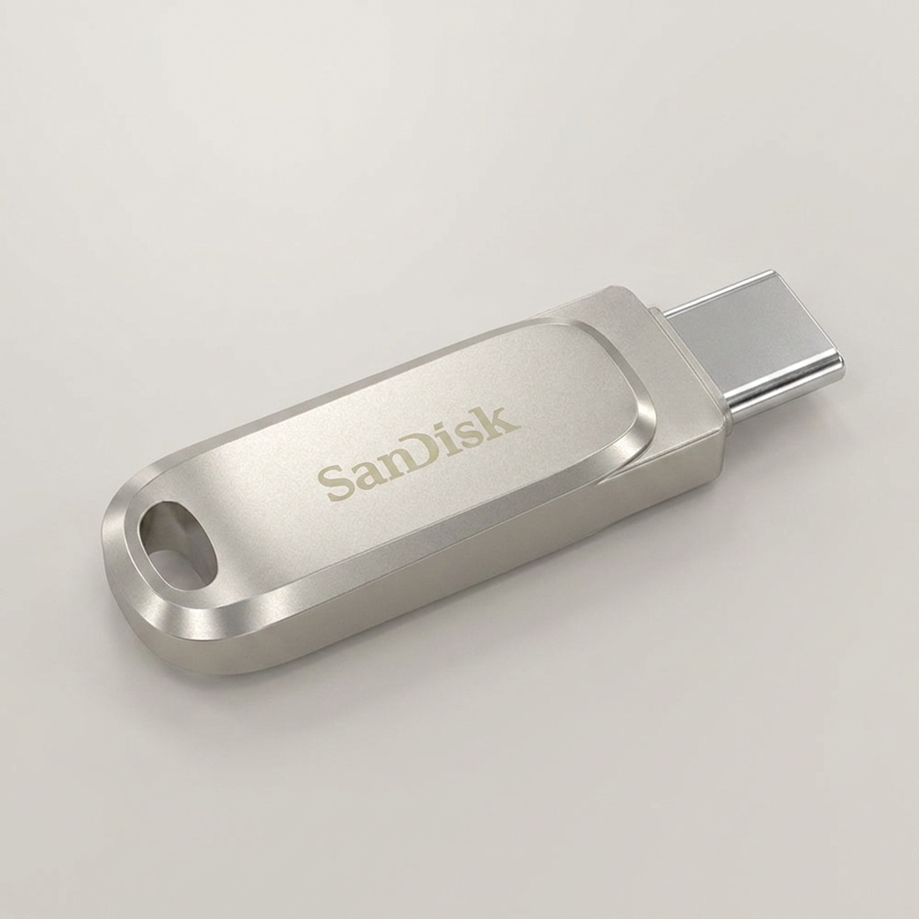 샌디스크 울트라 듀얼 드라이브 럭스, 실버, USB 3.2 Type-C, 256GB, 1개