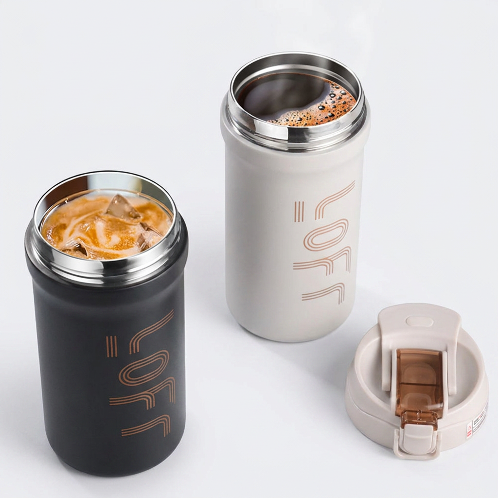 프리미엄 커피컵, 블랙, 600ml, 1개