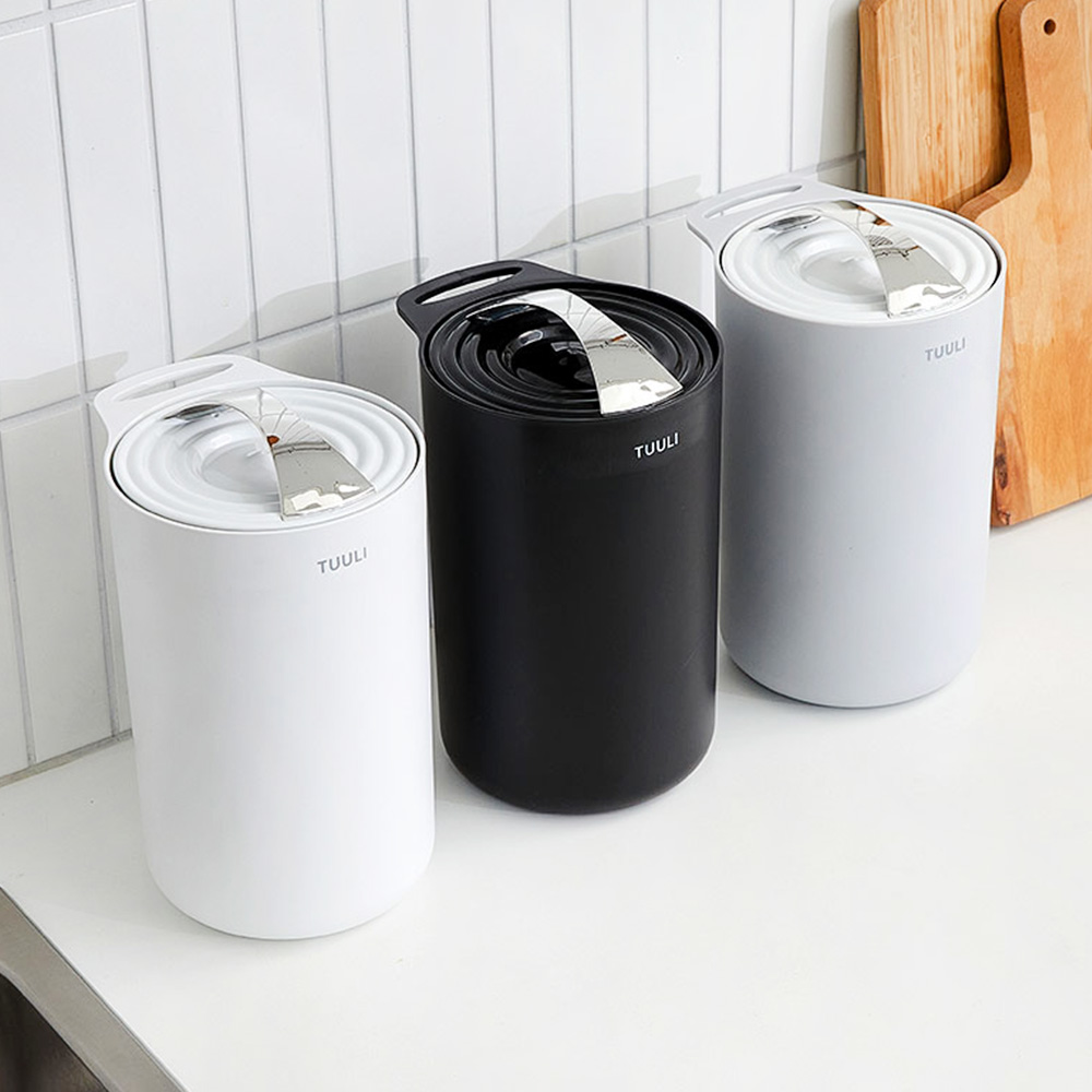 주식회사 씨에스지 튤리 진공 음식물 쓰레기통, 블랙, 3L, 1개