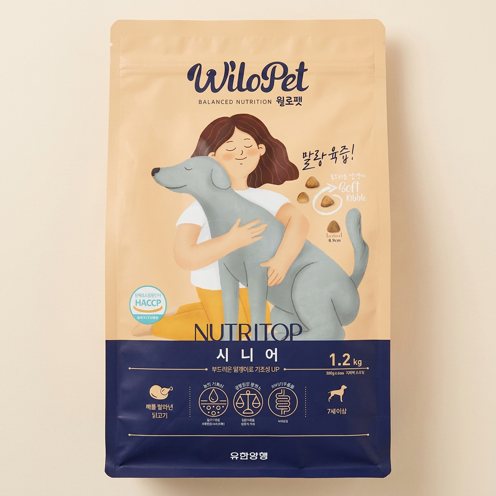 유한양행 윌로펫 뉴트리탑 시니어 말랑육즙 소프트사료, 7세이상, 닭, 1.2kg, 1개 가격 추이 유한양행 윌로펫 뉴트리탑 시니어 말랑육즙 소프트사료, 7세이상, 닭, 1.2kg, 1개 - 최저가 12,420원
