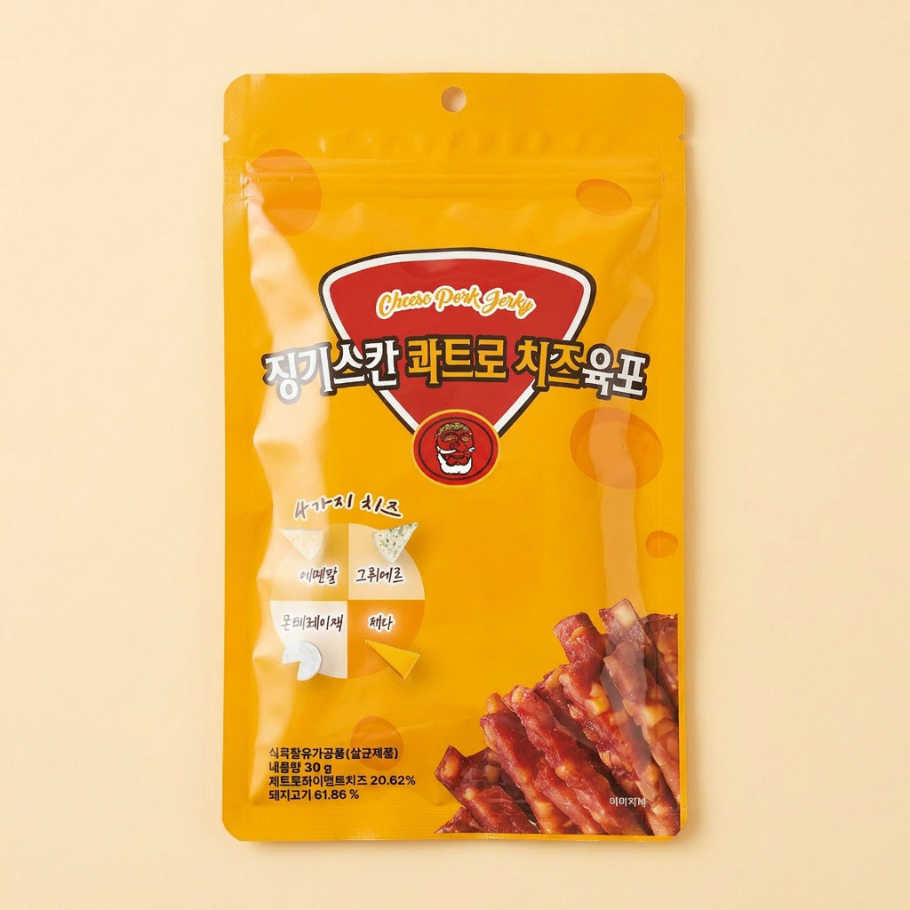 코주부 징기스칸 콰트로 치즈육포, 30g, 10개