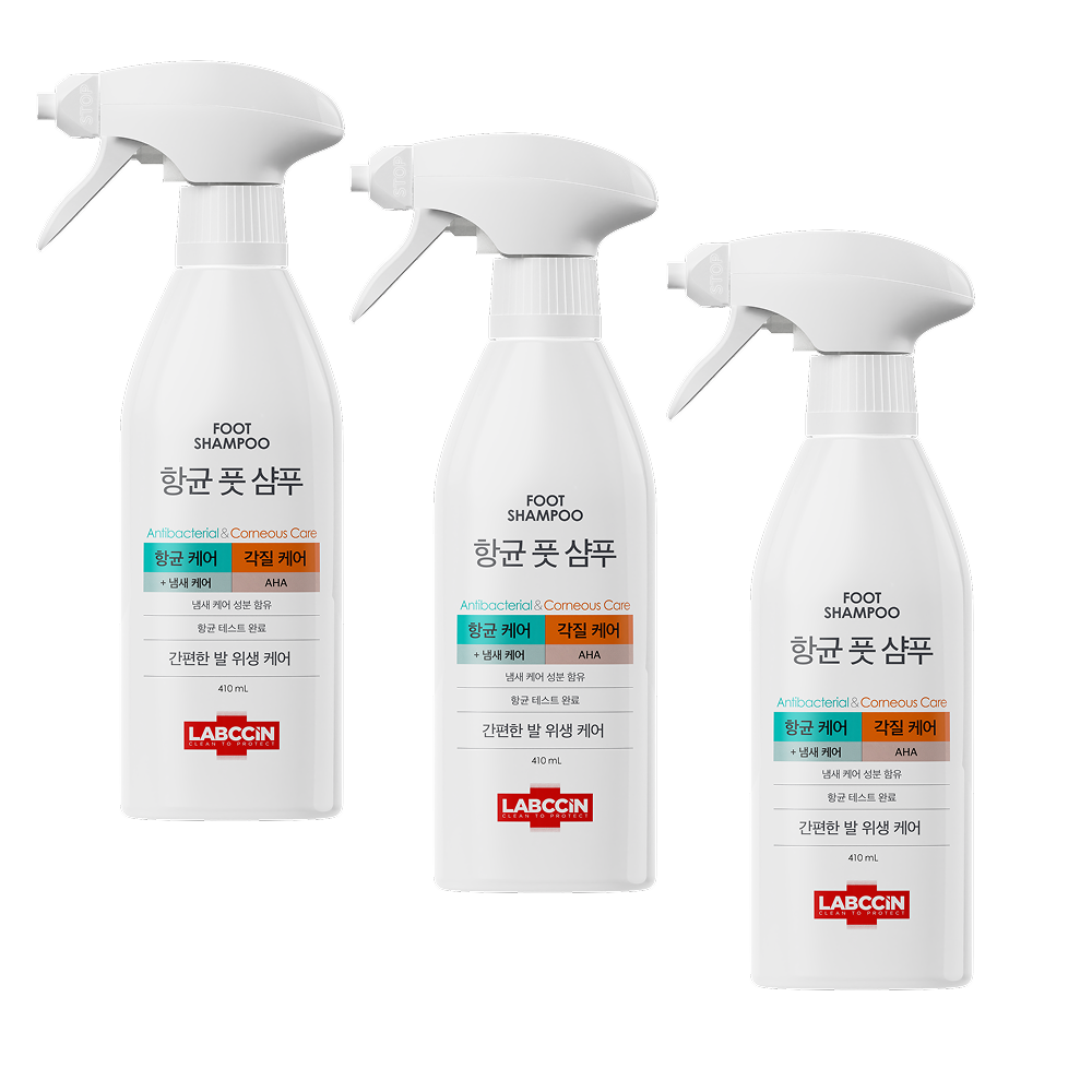 애경산업(주) 랩신 항균 풋샴푸 오리지널, 410ml, 3개