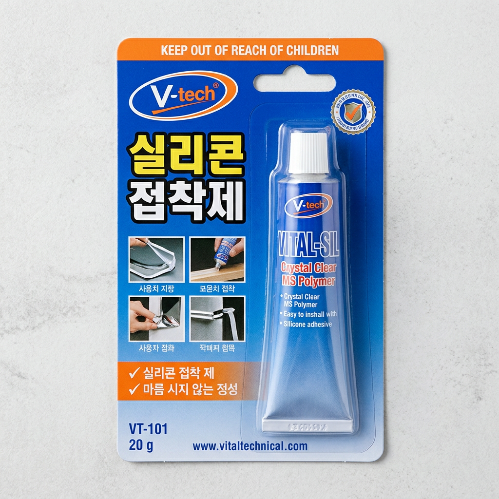 브이텍 실리콘 접착제, VT-101, 20g, 1개