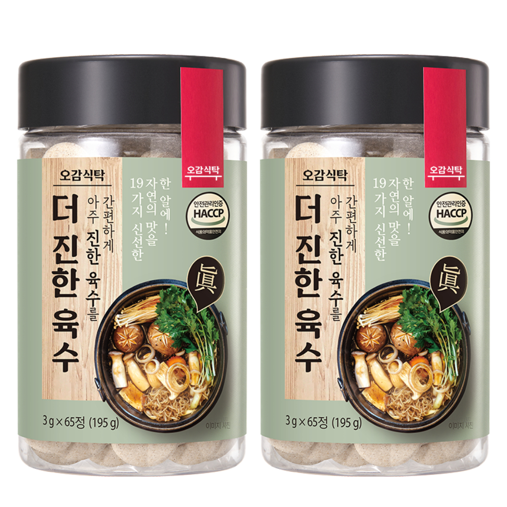 오감식탁 더 진한 육수, 3g, 65정, 2개 가격 추이 오감식탁 더 진한 육수, 3g, 65정, 2개 - 최저가 16,999원