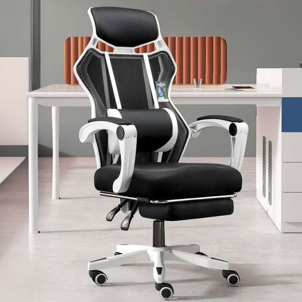 주식회사메가돈 ENGINEERINGCHAIR 인체공학 의자, 화이트 바디, 블랙 메쉬, 일반, 777