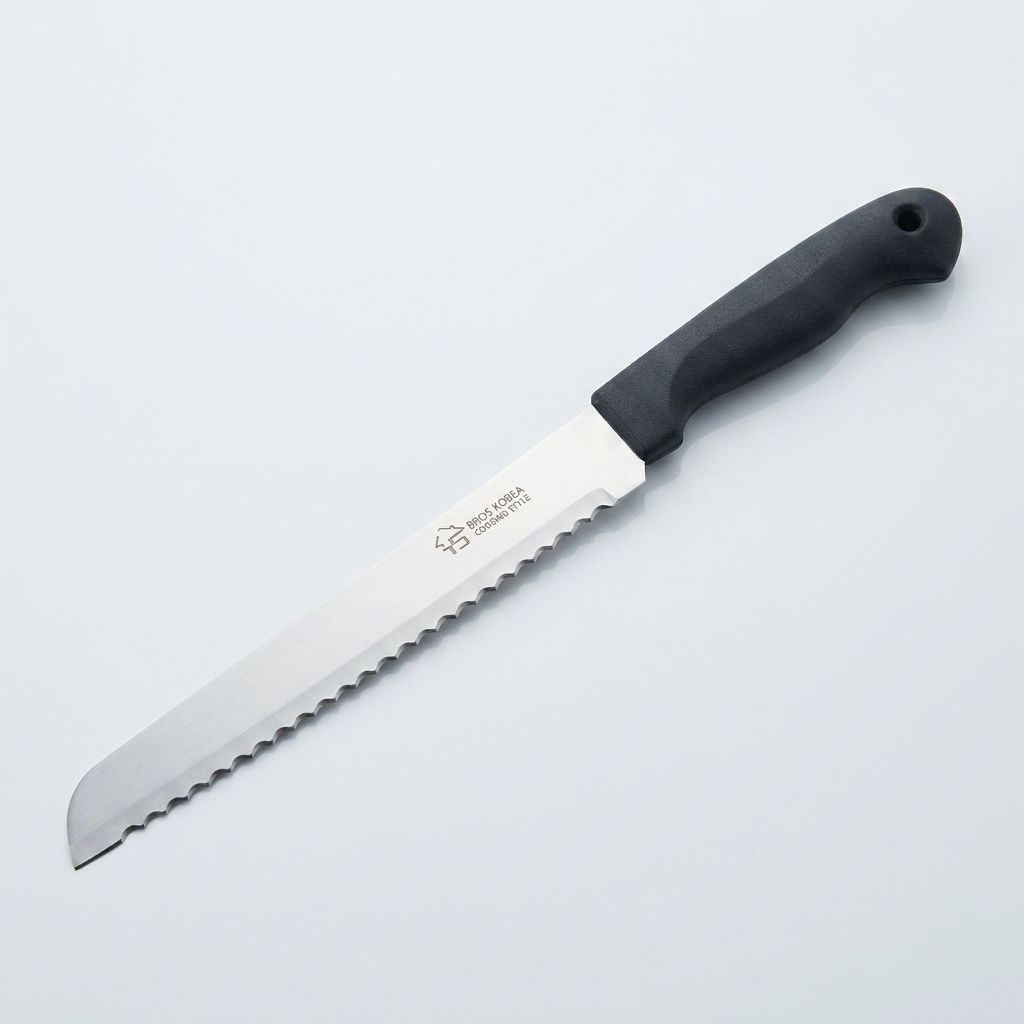 브로스코리아 김밥용 나이프 빵칼 톱날칼 사시미 과도, 1개, 21cm