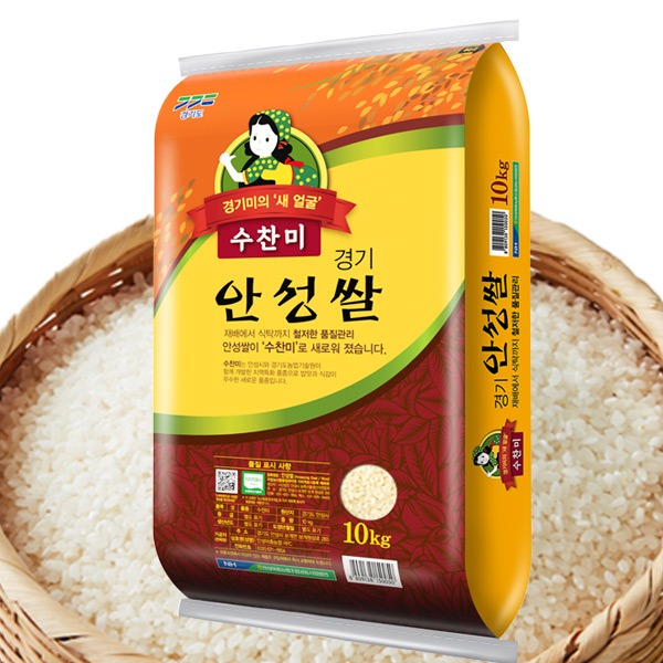 안성마춤농협 경기 안성쌀 수찬미, 특등급, 10kg, 2포